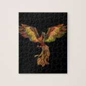 Phoenix Rising - op zwart Legpuzzel (Verticaal)