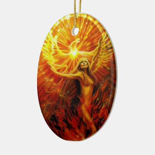 Phoenix Rising Ornament van Lisa Iris (Links)