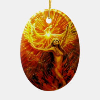 Phoenix Rising Ornament van Lisa Iris