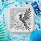 Phoenix Rising Papieren Bordje (Feest)