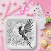 Phoenix Rising Papieren Bordje (Feest)