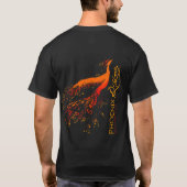 Phoenix Rising Personeel Logo - Vast! T-shirt (Achterkant)