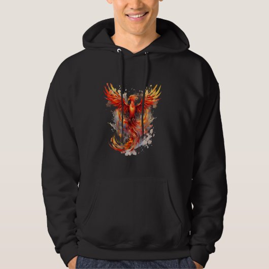 Phoenix Rising Phoenix Verjonging Mythical Bird Hoodie (Voorkant)