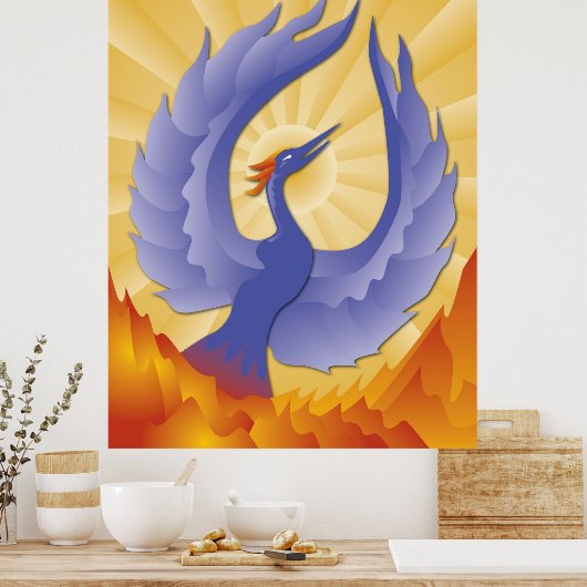 Phoenix Rising Poster (Keuken)
