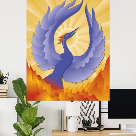 Phoenix Rising Poster (Thuiskantoor)