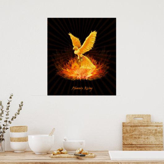 Phoenix Rising Poster (Keuken)