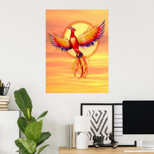 Phoenix Rising Poster (Thuiskantoor)