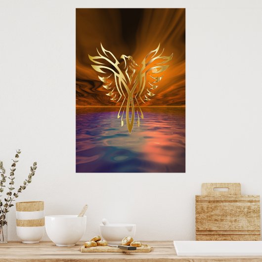 Phoenix Rising Poster (Keuken)