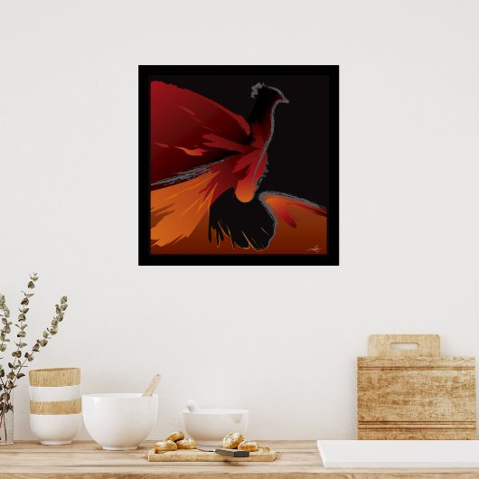 Phoenix Rising Poster (Keuken)