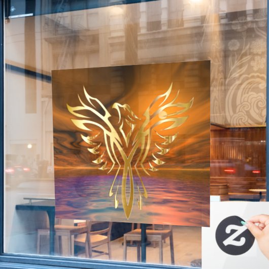 Phoenix Rising Raamsticker (Cafe Raam)
