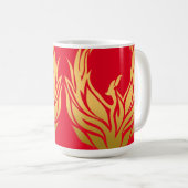 Phoenix Rising Red Koffiemok (Voorkant rechts)