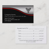 Phoenix Rising, rode streep, Afspraakkaart Visitekaartje (Voorkant / Achterkant)