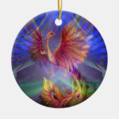 Phoenix Rising Round Ornament (Voorkant)