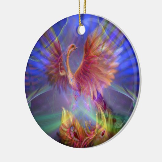 Phoenix Rising Round Ornament (Links)
