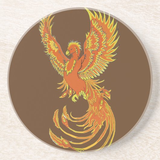 Phoenix Rising Sandstone Onderzetter (Voorkant)