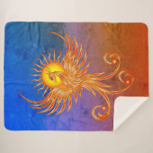 Phoenix Rising Sherpa Deken (Voorkant (horizontaal))
