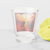 Phoenix Rising Shot Glass Shot Glas (Achterkant)