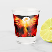 Phoenix Rising Shot Glass Shot Glas (Voorkant)