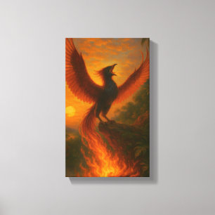 Phoenix Rising — Signature Acryl Orrin Studios Canvas Afdruk