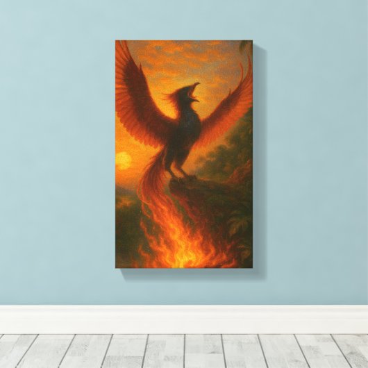 Phoenix Rising — Signature Acrylic | Orrin Studios Canvas Afdruk (Insitu (Houten vloer))