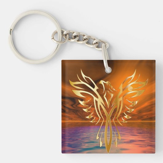 Phoenix Rising Sleutelhanger (Voorkant)