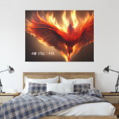 Phoenix Rising Support Inspirerende kracht Canvas Afdruk (Insitu (Slaapkamer))