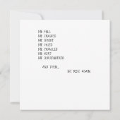 Phoenix Rising Support Inspirerende Sterkte Kaart (Achterkant)