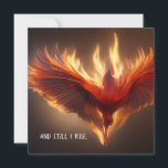 Phoenix Rising Support Inspirerende Sterkte Kaart<br><div class="desc">Phoenix Rising Inspirerende Sterkte, Ondersteuning en Aanmoediging Flat Sympathie Wenskaart. Voor iemand die wat steun nodig heeft of een moeilijke tijd heeft doorgemaakt als de feniks opstaan uit de as is een zeer inspirerend ontwerp. Laat ze weten dat ze de hoop nooit mogen opgeven en dat ze een overlevende zijn...</div>