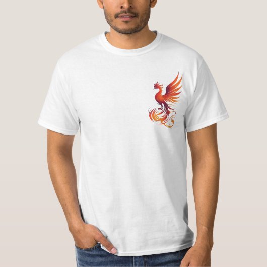 Phoenix Rising – Symbool van kracht en vernieuwing T-shirt (Voorkant)