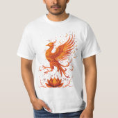 Phoenix Rising – Symbool van kracht en vernieuwing T-shirt (Voorkant)
