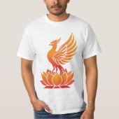 Phoenix Rising – Symbool van kracht en vernieuwing T-shirt (Voorkant)