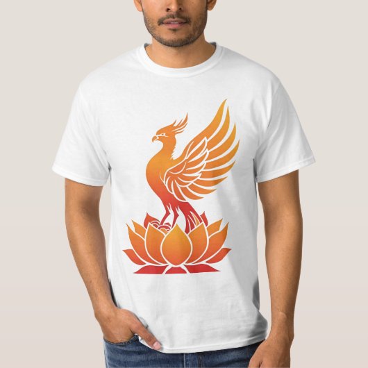 Phoenix Rising – Symbool van kracht en vernieuwing T-shirt (Voorkant)