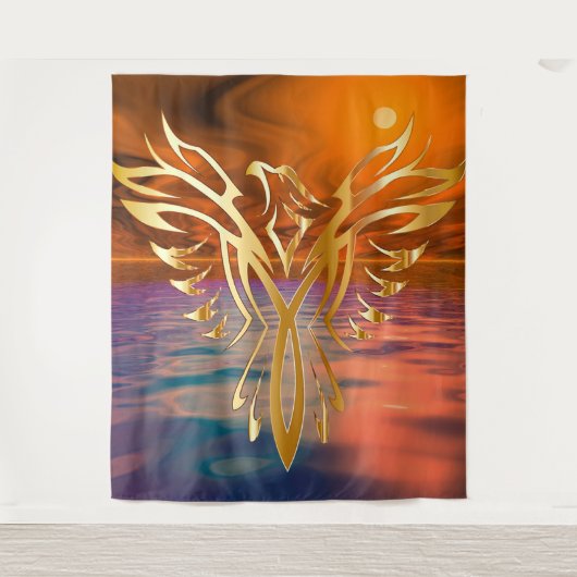 Phoenix Rising Tapestry Wandkleed (Voorkant)