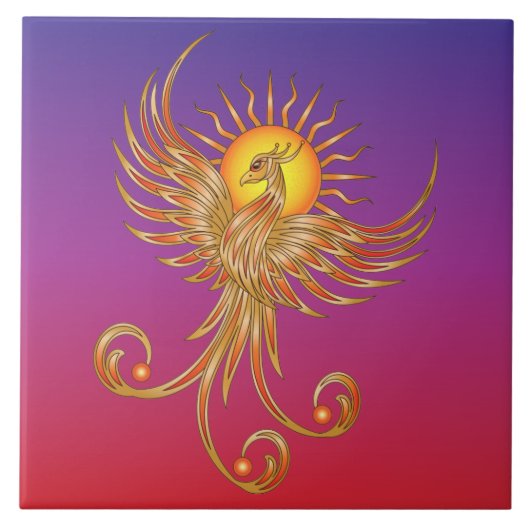 Phoenix Rising Tegeltje (Voorkant)