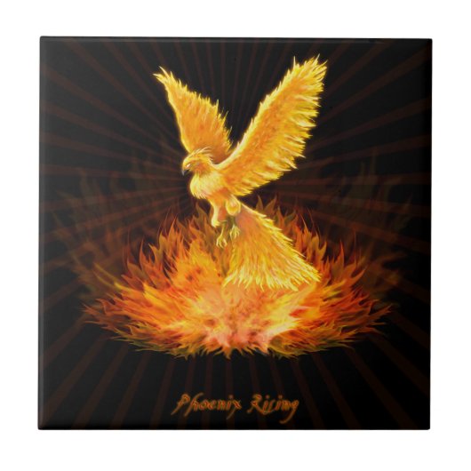 Phoenix Rising Tegeltje (Voorkant)