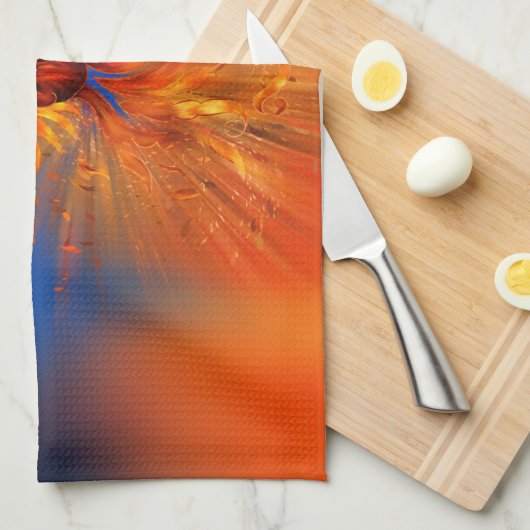 Phoenix Rising Theedoek (Quarter Fold)