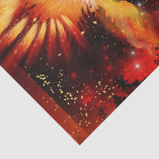 Phoenix Rising Tissue Paper Tissuepapier (Detail)