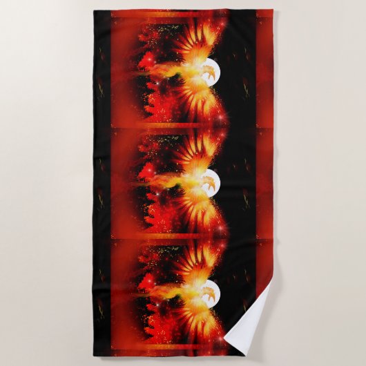 Phoenix Rising Towel Strandlaken (Voorkant)