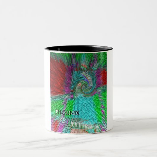 Phoenix Rising Tweekleurige Koffiemok (Center)