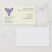 Phoenix Rising van Ashes, Paars en positief Visitekaartje (Voorkant / Achterkant)