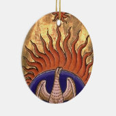Phoenix Rising van de Ashes Keramisch Ornament (Rechts)