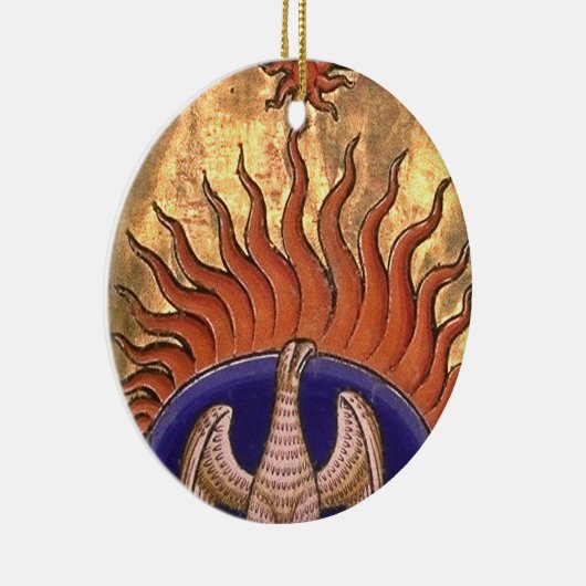 Phoenix Rising van de Ashes Keramisch Ornament (Rechts)