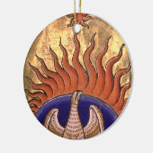 Phoenix Rising van de Ashes Keramisch Ornament (Links)