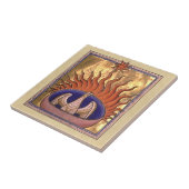 Phoenix Rising van de Ashes Tegeltje (Zijkant)