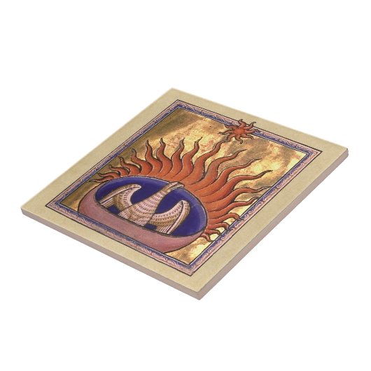 Phoenix Rising van de Ashes Tegeltje (Zijkant)