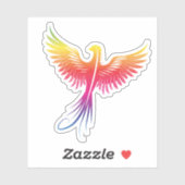 Phoenix Rising van de Flames Sticker (Vel)