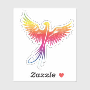 Phoenix Rising van de Flames Sticker