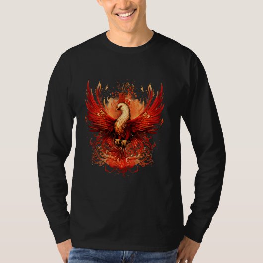 Phoenix Rising Verjonging Mythische Vogelbrand Fot T-shirt (Voorkant)