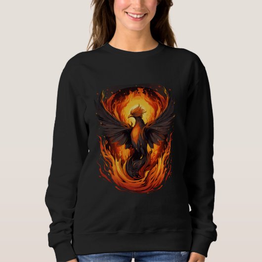 Phoenix Rising Verjonging Vuur Phoenix Vogelmythe Trui (Voorkant)