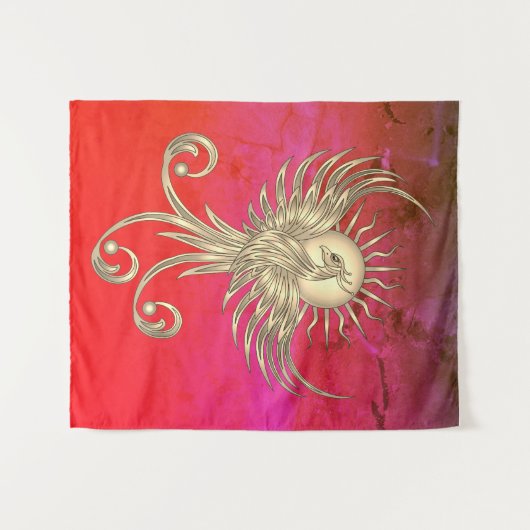 Phoenix Rising Wandkleed (Voorkant (horizontaal))